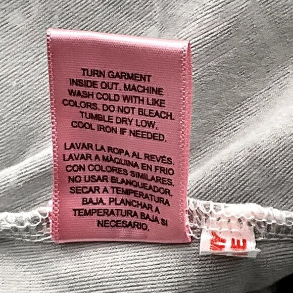 Juicy Couture‎ Hoodie Loungewear Women XL Gray Velour Logo Cropped Pullover - Picture 9 of 13